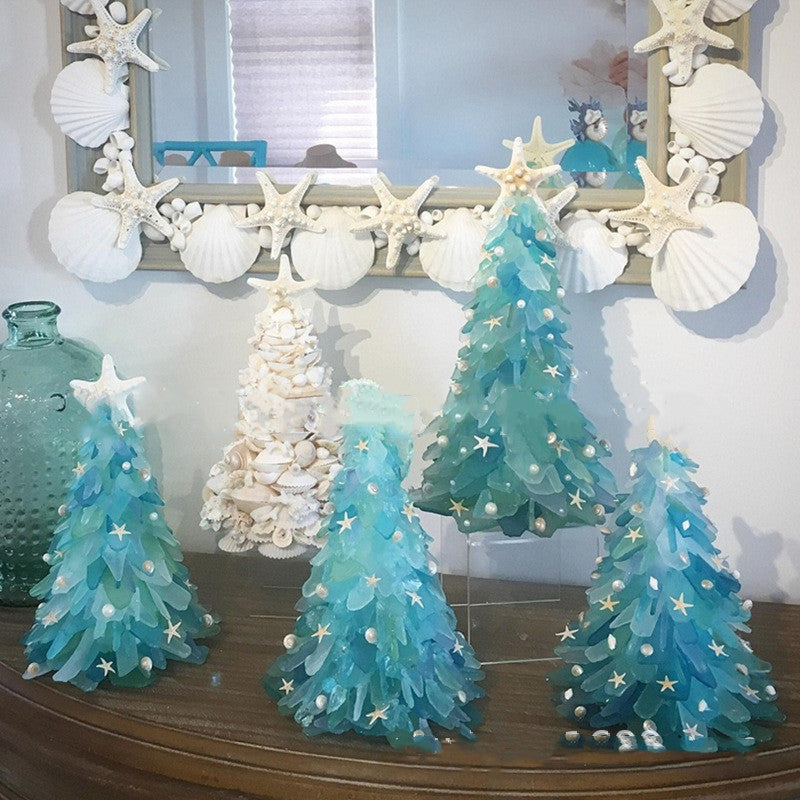 DIY Blue Christmas Tree