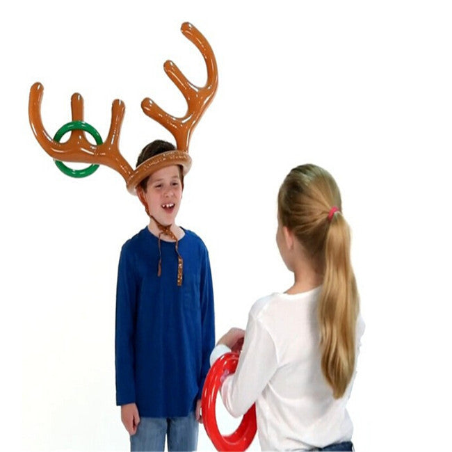 Inflatable Reindeer Antler Hat