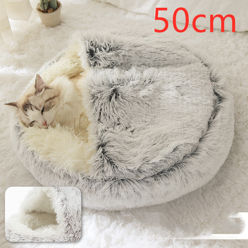 2 In 1 Dog And Cat Winter Bed