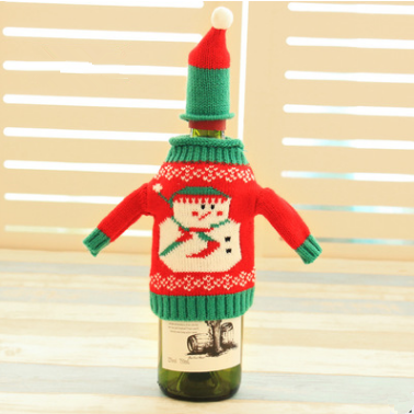 Knitted Christmas Bottle Set