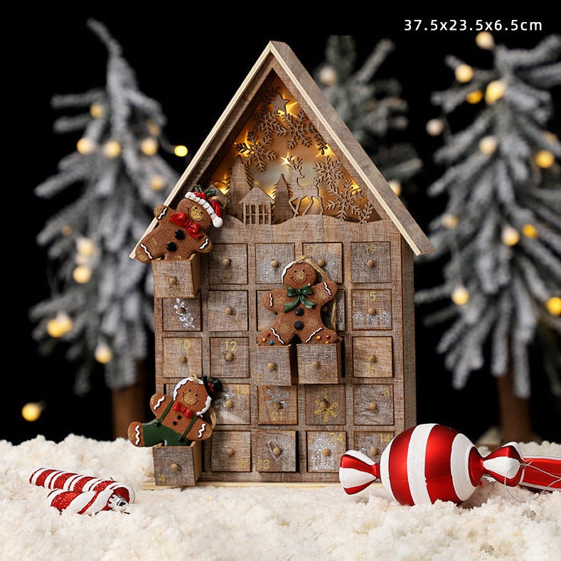 Christmas Decoration Wooden Calendar