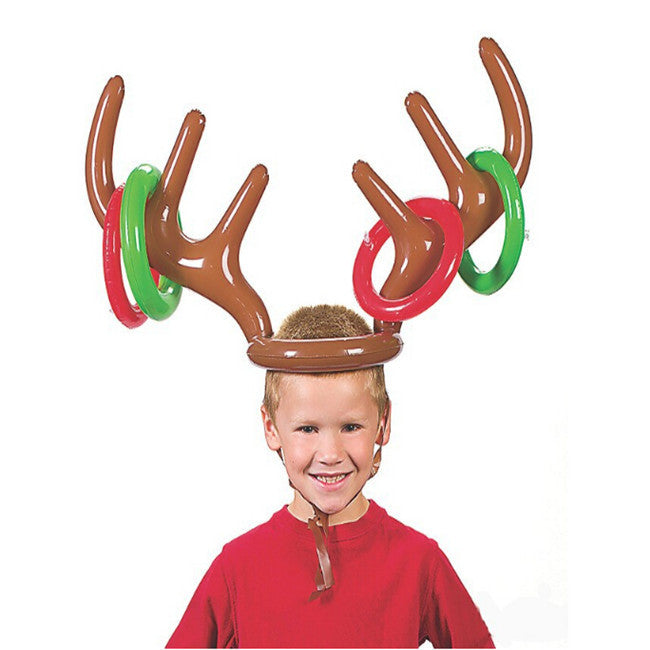 Inflatable Reindeer Antler Hat