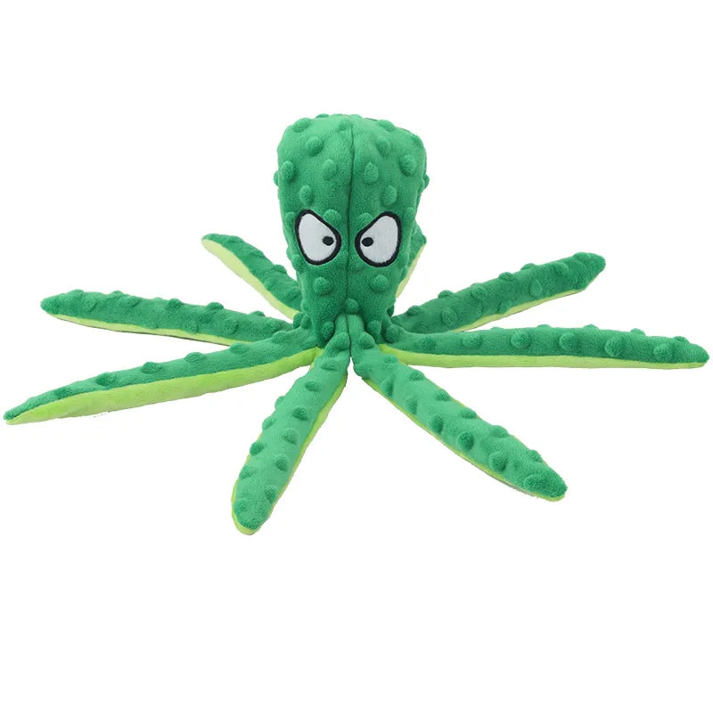 Octopus Soft Shell Plush Dog Toy