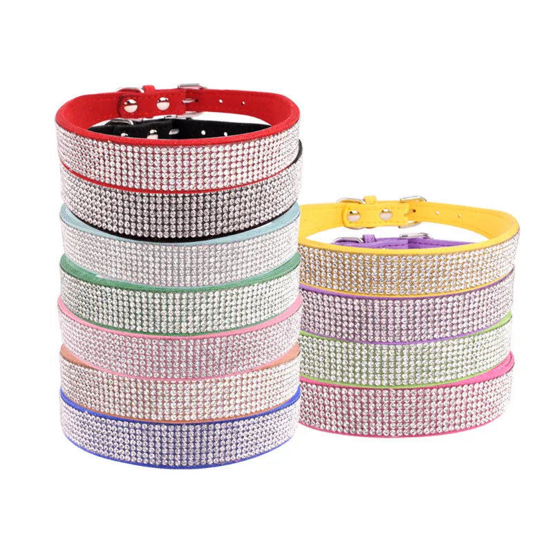 Crystal Glitter Dog Collar