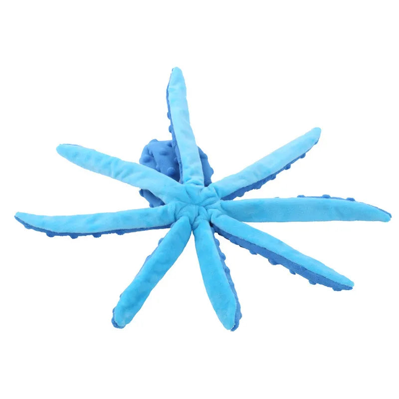 Octopus Soft Shell Plush Dog Toy