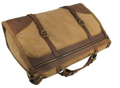 Vintage Retro Military Canvas Travel/Business Duffle Bag