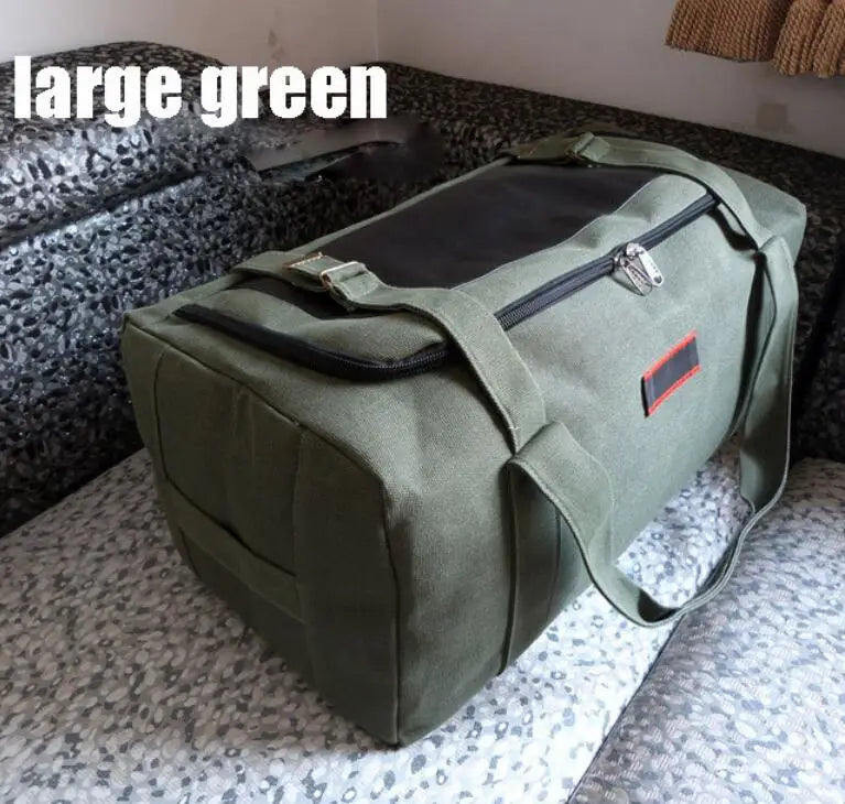 Travel Bag; Large Capacity; Luggage, Travel Duffle Bag; Canvas, Waterproof