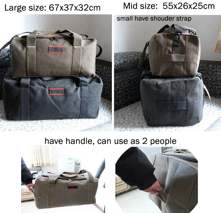 Travel Bag; Large Capacity; Luggage, Travel Duffle Bag; Canvas, Waterproof