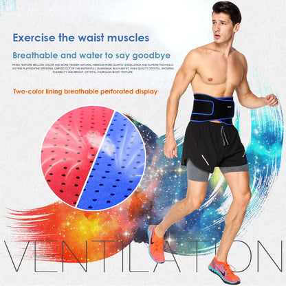 High Elastic Waterproof Belt; Adjustable Waist Support Brace