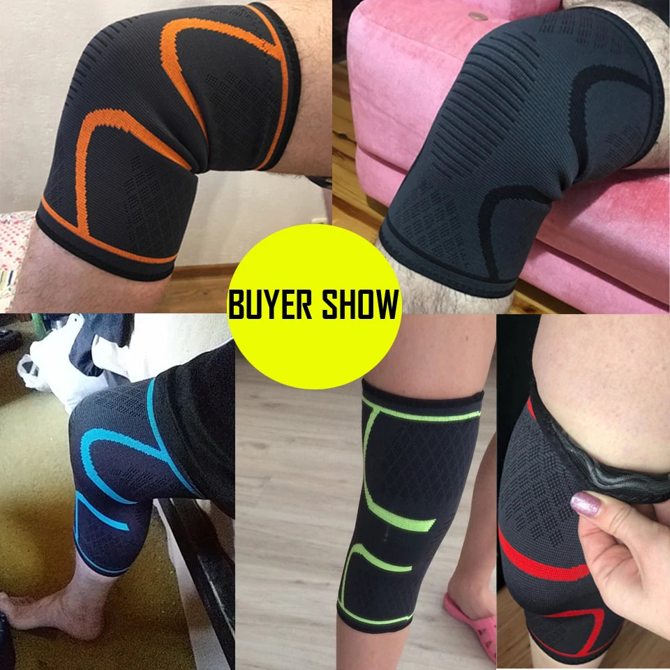 1PC Fitness, Running, Cycling Knee Support Brace; Elastic Nylon Sport Compression Knee Pad Sleeve