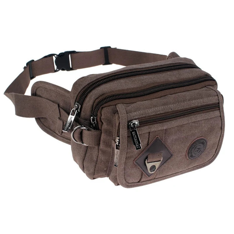 High Quality Canvas Messenger Bag; Waist Pack; Travel Belt