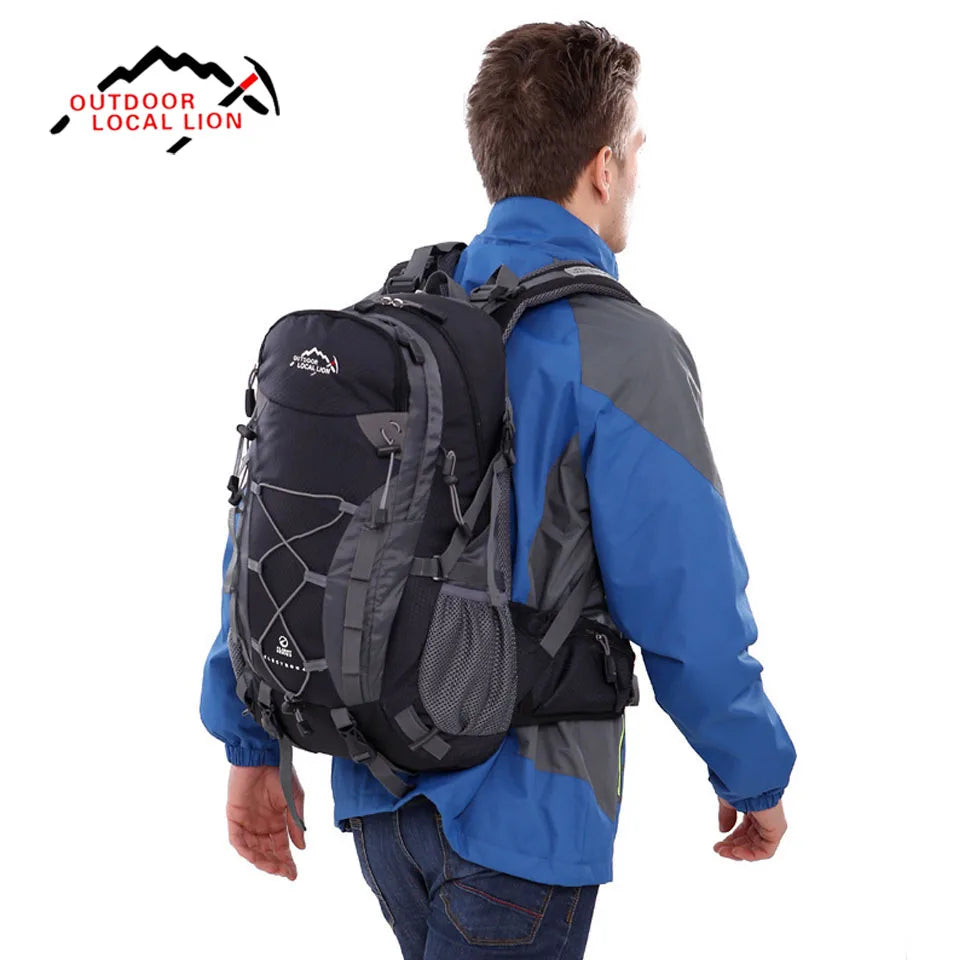 Outdoor Sport Bag; 40L Backpack for Travel, Camping, Hiking, School; Waterproof