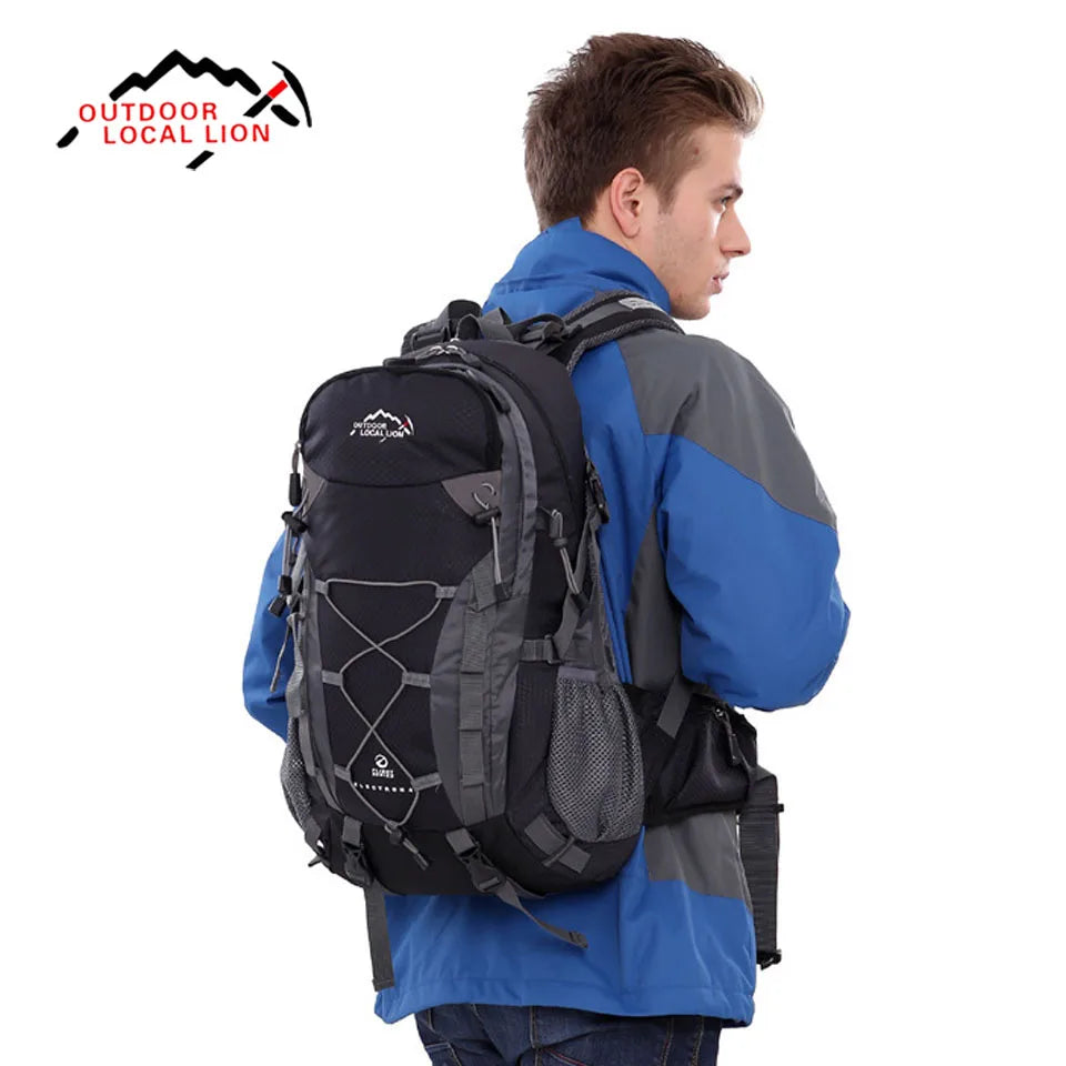 Outdoor Sport Bag; 40L Backpack for Travel, Camping, Hiking, School; Waterproof