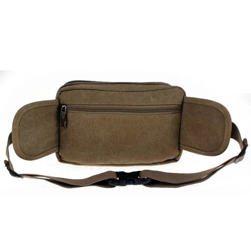 High Quality Canvas Messenger Bag; Waist Pack; Travel Belt