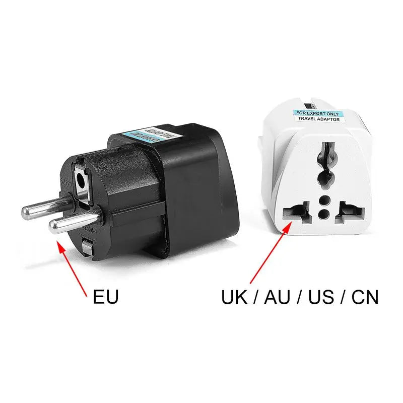 1 Piece Universal European Plug Adapter; International AU, UK, US To EU (Euro) Travel Adapter Electrical Plug Converter Power Socket