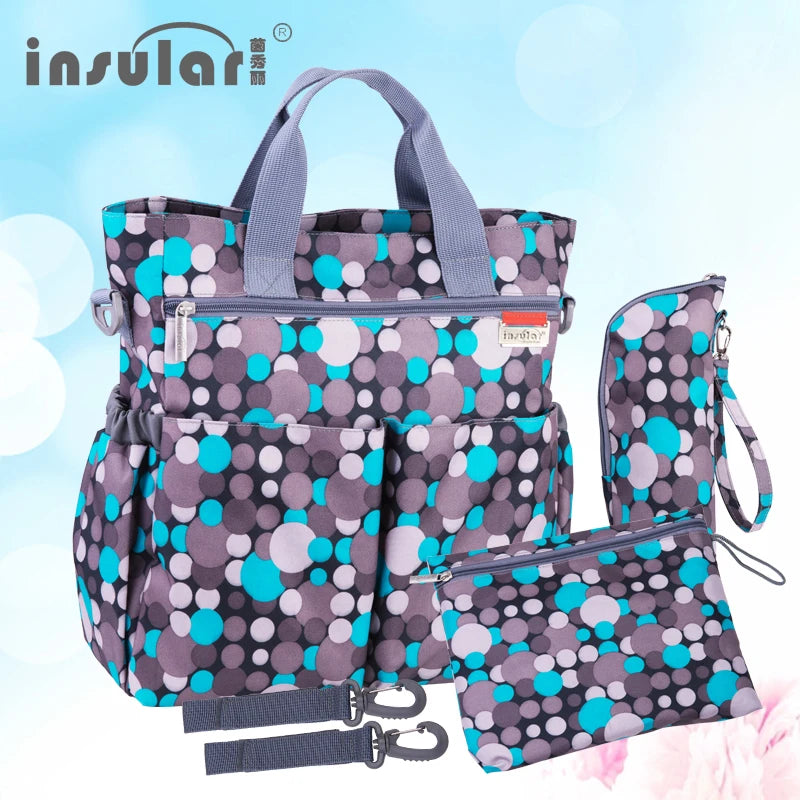 Fashion Baby Diaper Bag; Multifunctional Nursing Bag; Waterproof; Travel; Stroller Bag