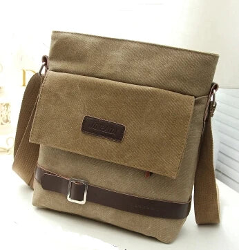 Leisure Shoulder Bag; Canvas; Crossbody Messenger Bag