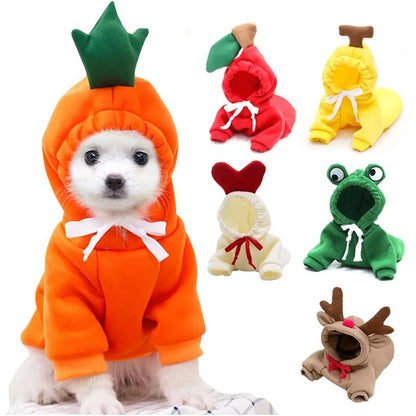 Cute Dog Hooded Clothes