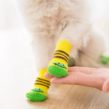 4Pcs Cute Pet Socks