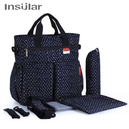 Fashion Baby Diaper Bag; Multifunctional Nursing Bag; Waterproof; Travel; Stroller Bag