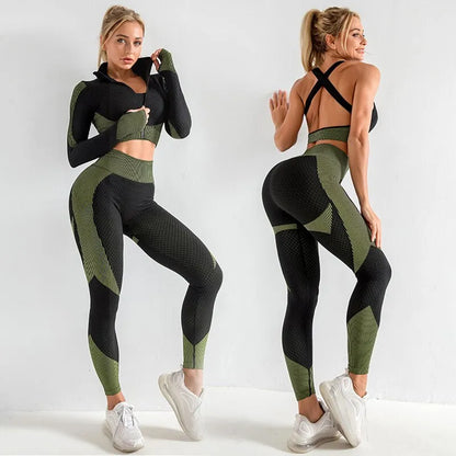 Women’s 2/3pcs Seamless Workout Outfits