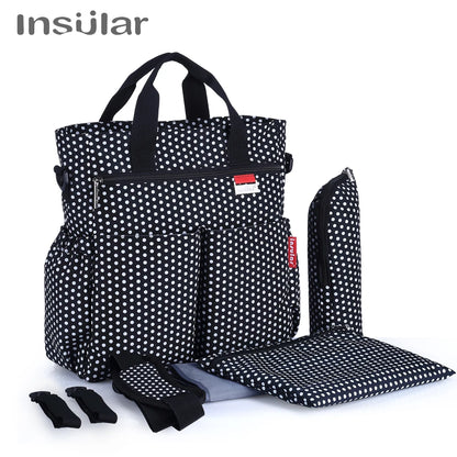 Fashion Baby Diaper Bag; Multifunctional Nursing Bag; Waterproof; Travel; Stroller Bag