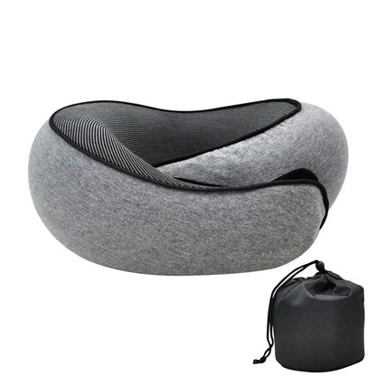 Travel Pillow; Memory Foam Neck Support For Flights or Anywhere!