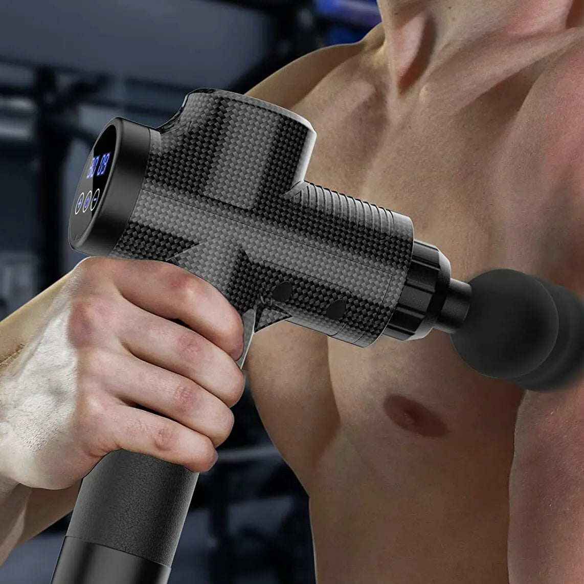 Massage Gun; Percussion Massager For Body, Neck, Back; Deep Tissue Muscle Relaxation &amp; Pain Relief