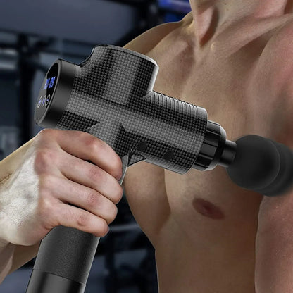 Massage Gun; Percussion Massager For Body, Neck, Back; Deep Tissue Muscle Relaxation &amp; Pain Relief