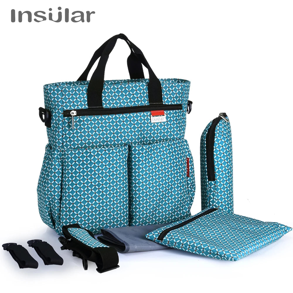 Fashion Baby Diaper Bag; Multifunctional Nursing Bag; Waterproof; Travel; Stroller Bag