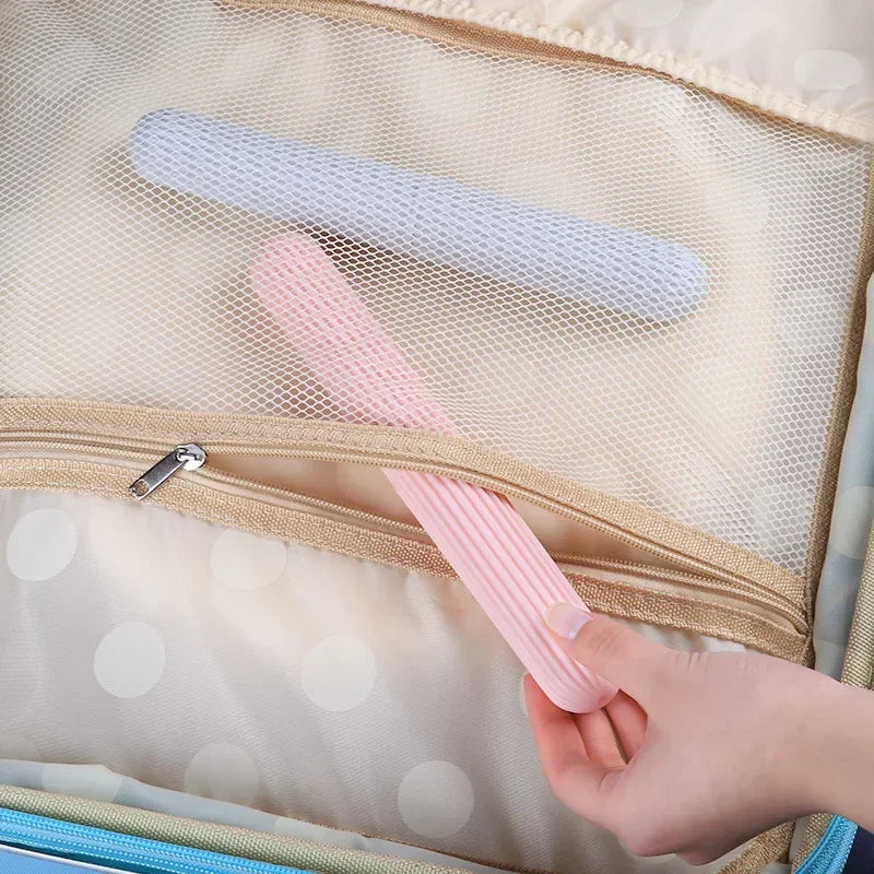 Multi-Function Toothbrush Case With Cover; Portable, Outdoor, Travel Tooth Brush