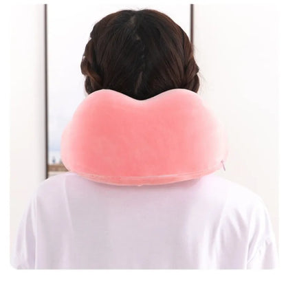 U Shaped Memory Foam Neck Pillow; Soft Travel Pillow; Great For Sleeping On Airplanes!