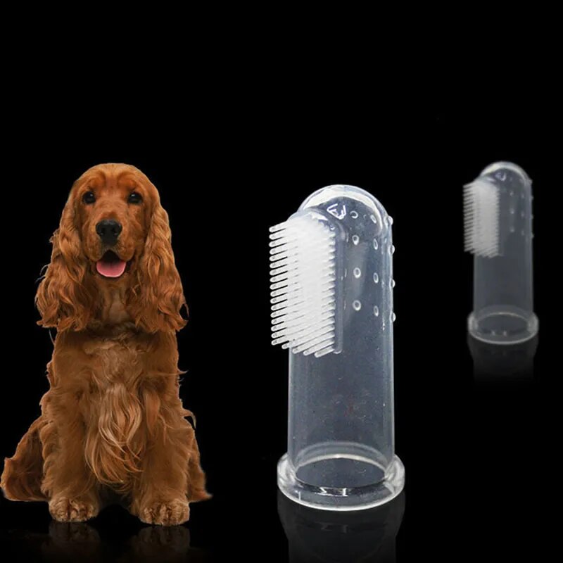 Pet Silicone Finger Cots Toothbrush