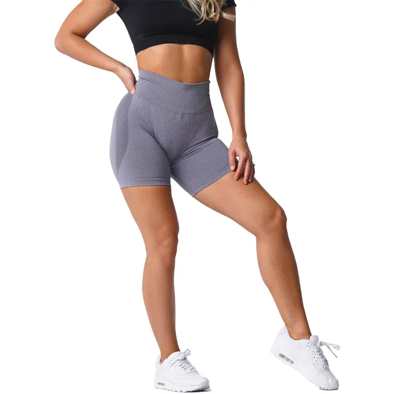 Seamless Shorts for Women; Push Up Booty Workout Shorts