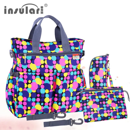 Fashion Baby Diaper Bag; Multifunctional Nursing Bag; Waterproof; Travel; Stroller Bag