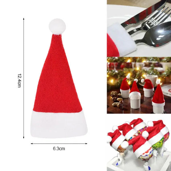 Christmas Hat Silverware Holder