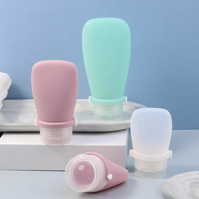 30/60/90ml Portable Silicone Travel Refillable Bottle; Shampoo, Body Wash, Lotion, Etc.