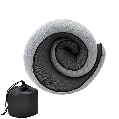 Travel Pillow; Memory Foam Neck Support For Flights or Anywhere!