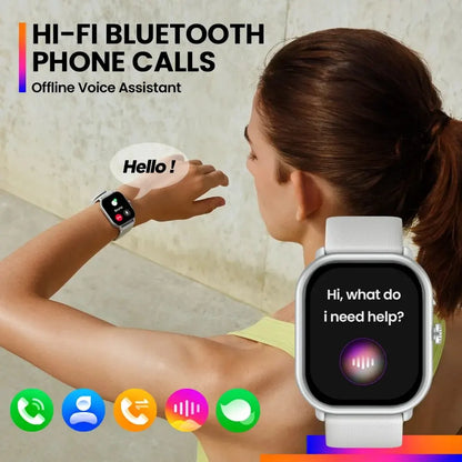 New Zeblaze GTS 3 Pro Smart Watch; Ultra-big HD AMOLED Screen; HiFi Bluetooth Phone Calls, Health and Fitness Tracking Smartwatch