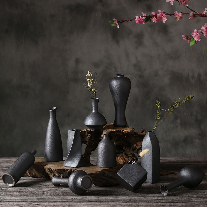 Home Decor Black Vase